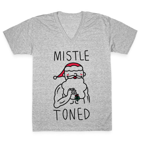 Mistle Toned (Santa) V-Neck Tee Shirt