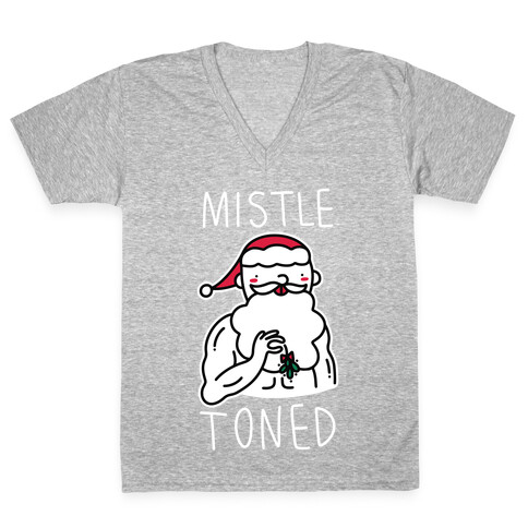 Mistle Toned (Santa) V-Neck Tee Shirt