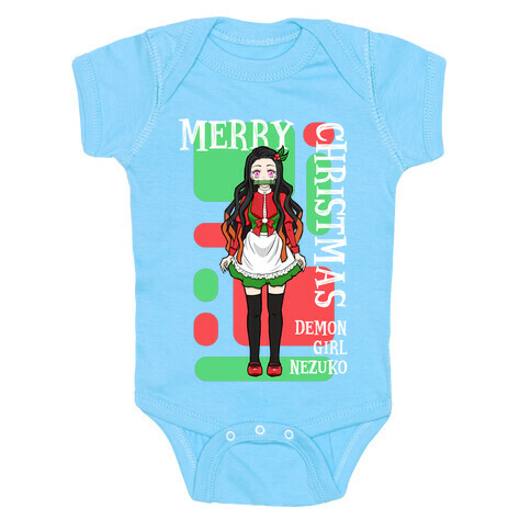 Merry Christmas Demon Girl Nezuko Baby One-Piece