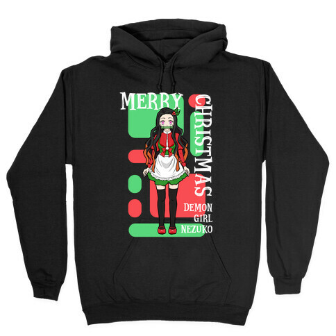 Merry Christmas Demon Girl Nezuko Hooded Sweatshirt