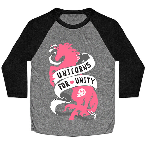 Unicorns For Unity Baseball Tee