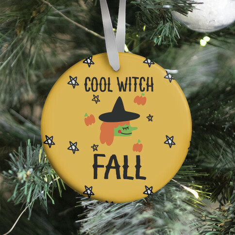 Cool Witch Fall Ornament