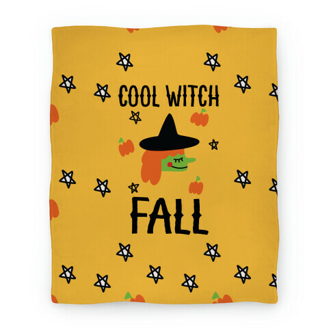 Cool Witch Fall Blanket