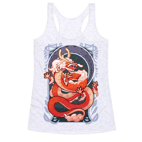 Art Nouveau Dragon Racerback Tank Top