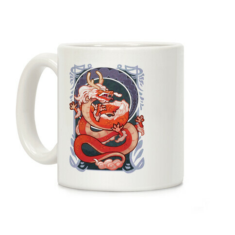 Art Nouveau Dragon Coffee Mug