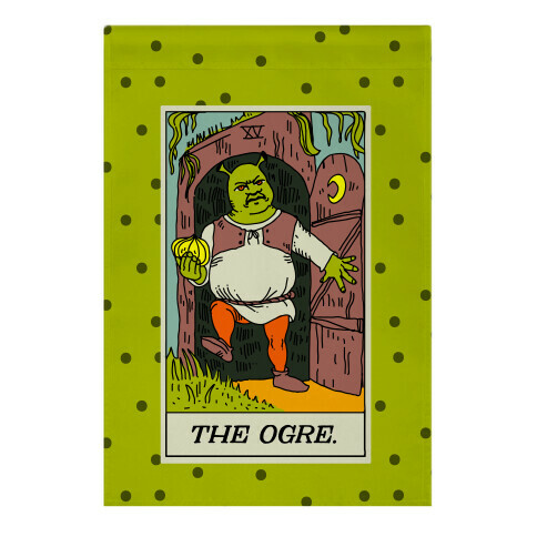 The Ogre Tarot Card Garden Flag