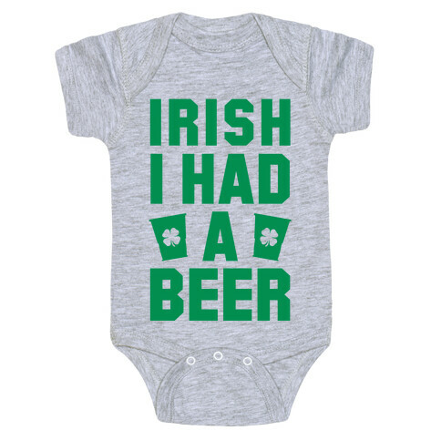 Irish I Had a Beer Baby One-Piece