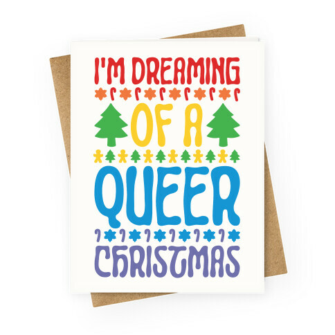 I'm Dreaming of A Queer Christmas Greeting Card