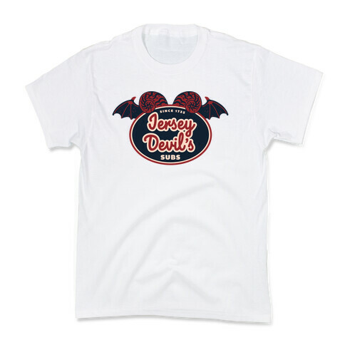 Jersey Devil Subs Logo Parody Kids T-Shirt