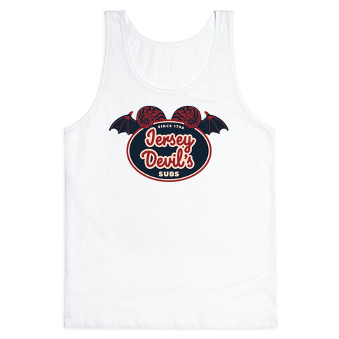 Jersey Devil Subs Logo Parody Tank Top