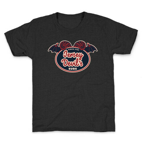Jersey Devil Subs Logo Parody Kids T-Shirt