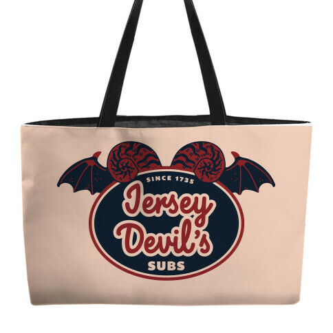 Jersey Devil Subs Logo Parody Weekender Tote