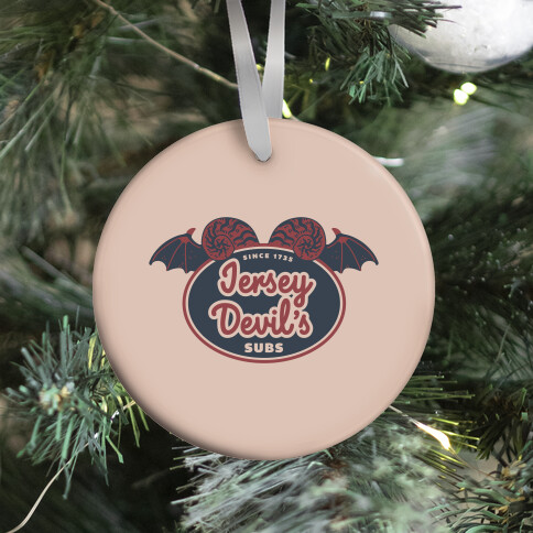 Jersey Devil Subs Logo Parody Ornament