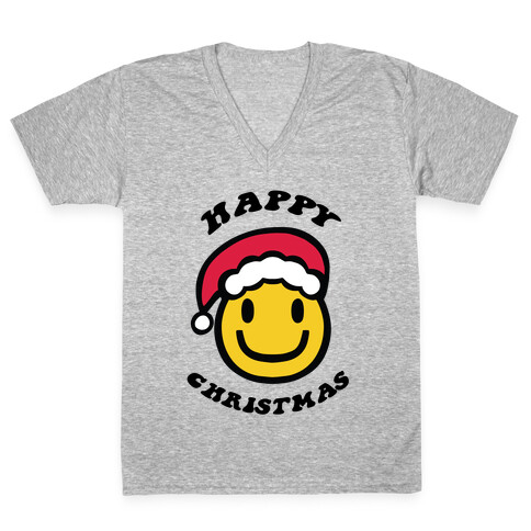 Happy Christmas V-Neck Tee Shirt