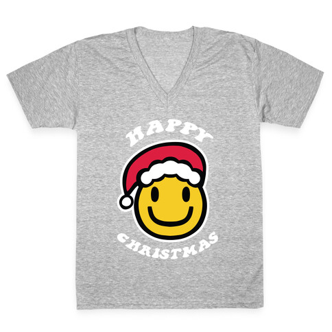 Happy Christmas V-Neck Tee Shirt