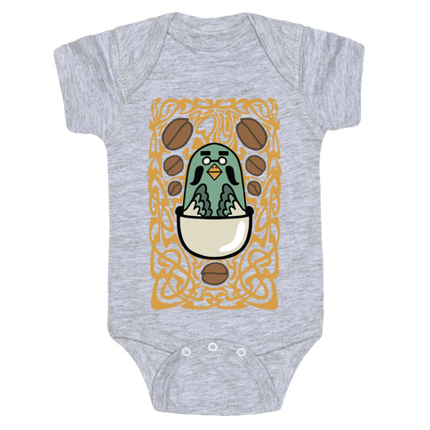 Art Nouveaux Coffee Pigeon Baby One-Piece