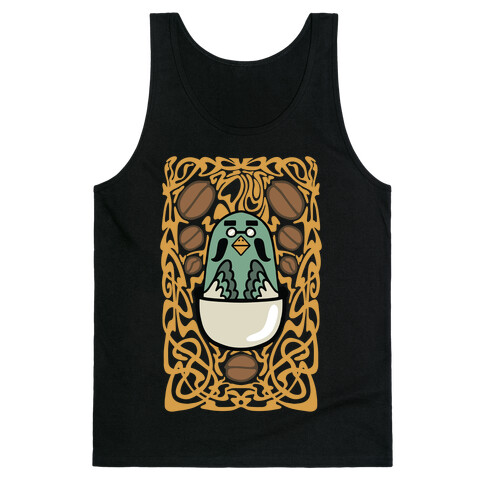 Art Nouveaux Coffee Pigeon Tank Top