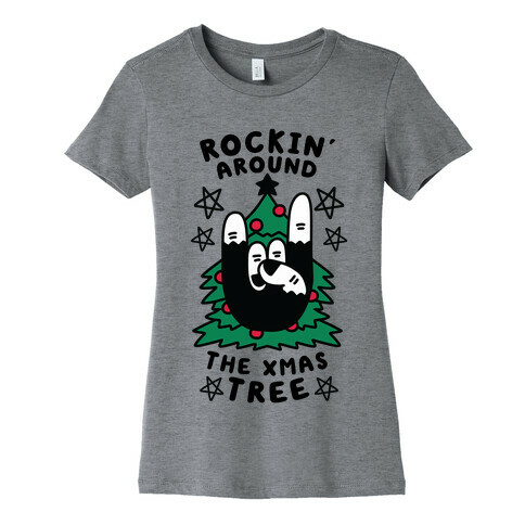 Rockin' Around the Xmas Tree Womens T-Shirt