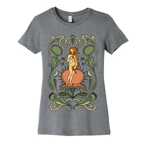 The Birth of Venus Fly Trap Womens T-Shirt