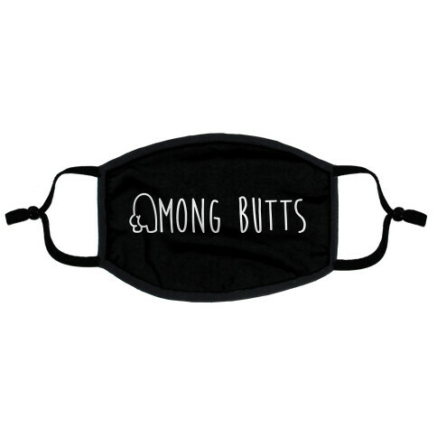 Among Butts Flat Face Mask