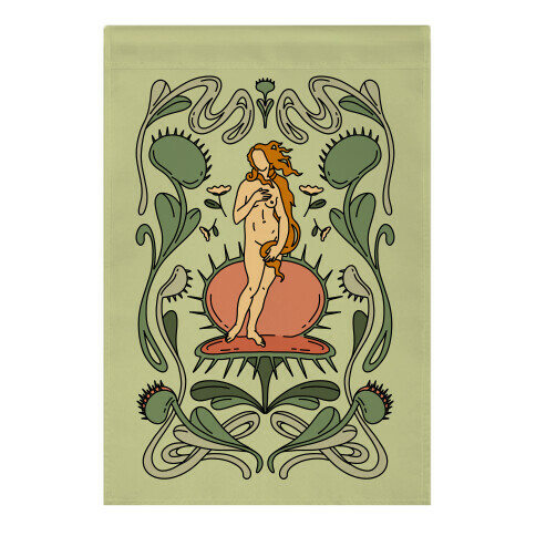 The Birth of Venus Fly Trap Garden Flag