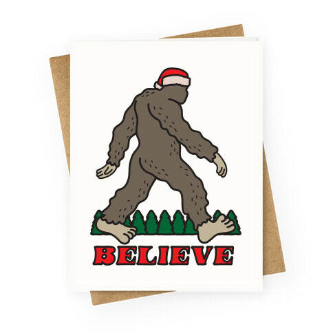 Santa Sasquatch Greeting Card