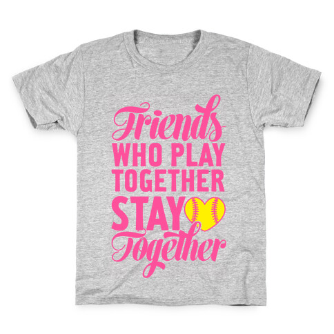 Friends Who Play Together Kids T-Shirt