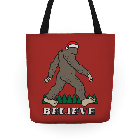 Santa Sasquatch Tote