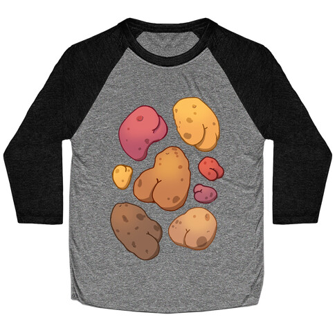 Potato Butts Pattern Baseball Tee