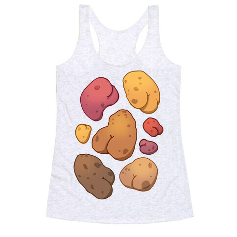 Potato Butts Pattern Racerback Tank Top