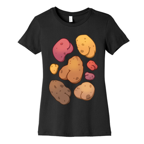 Potato Butts Pattern Womens T-Shirt