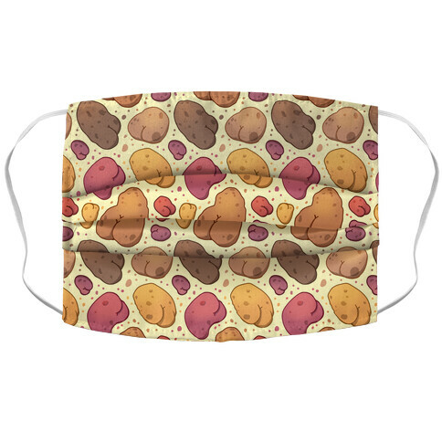 Potato Butts Pattern Accordion Face Mask