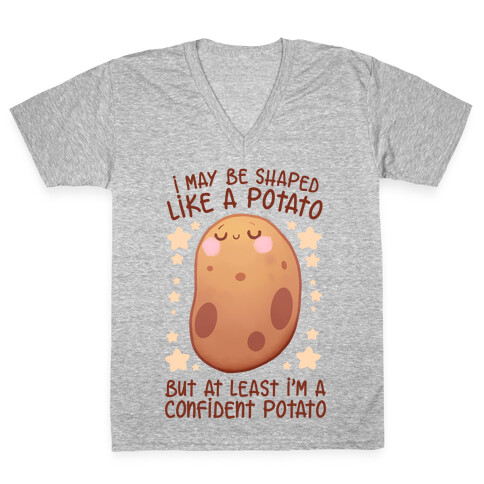 I'm A Confident Potato V-Neck Tee Shirt