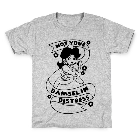 Not Your Damsel In Distress Kids T-Shirt