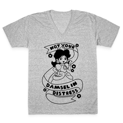 Not Your Damsel In Distress V-Neck Tee Shirt