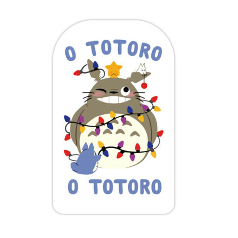 O Totoro, O Totoro Die Cut Sticker