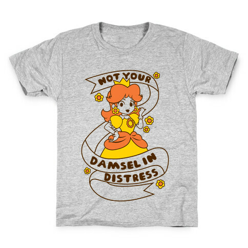 Not Your Damsel In Distress Kids T-Shirt