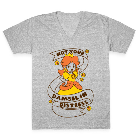 Not Your Damsel In Distress V-Neck Tee Shirt