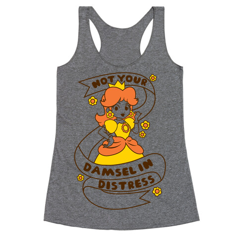 Not Your Damsel In Distress Racerback Tank Top