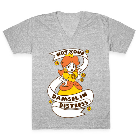 Not Your Damsel In Distress V-Neck Tee Shirt