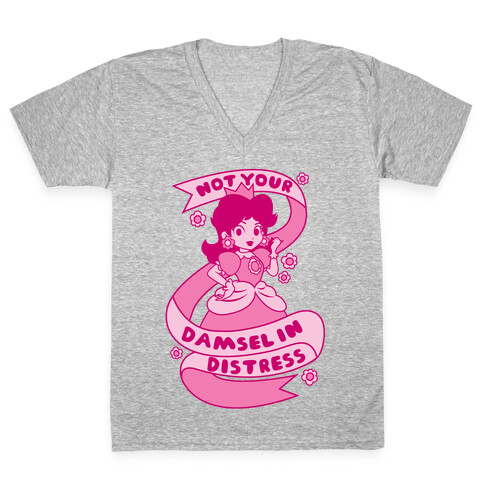 Not Your Damsel In Distress V-Neck Tee Shirt