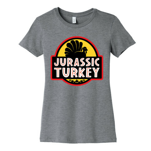 Jurassic Turkey Parody Womens T-Shirt