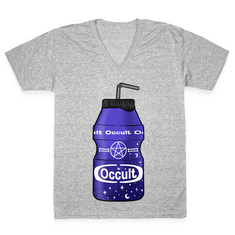 Occult Yogurt Drink V-Neck Tee Shirt