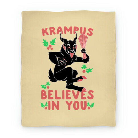 Krampus Believes in You Blanket