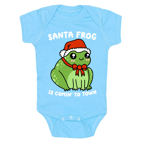 Santa Frog Is Comin' To Town Baby One-Piece