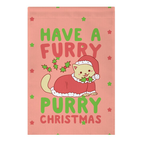 Have a Furry, Purry Christmas  Garden Flag