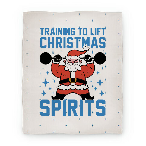 Training To Lift Christmas Spirits Blanket