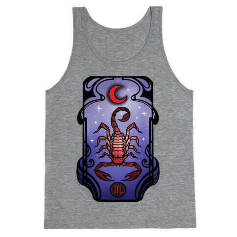 Scorpio Art Nouveau Tank Top