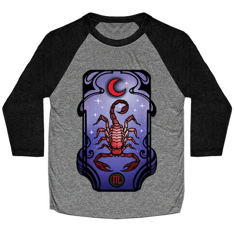 Scorpio Art Nouveau Baseball Tee