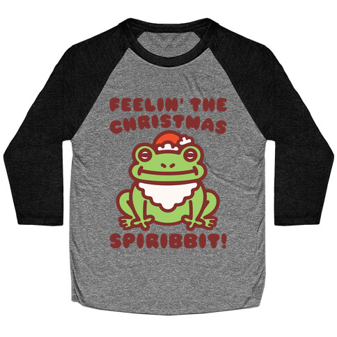 Feelin' The Christmas Spiribbit Baseball Tee